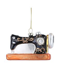 Gisela Graham Sewing Machine Glass Tree Decoration